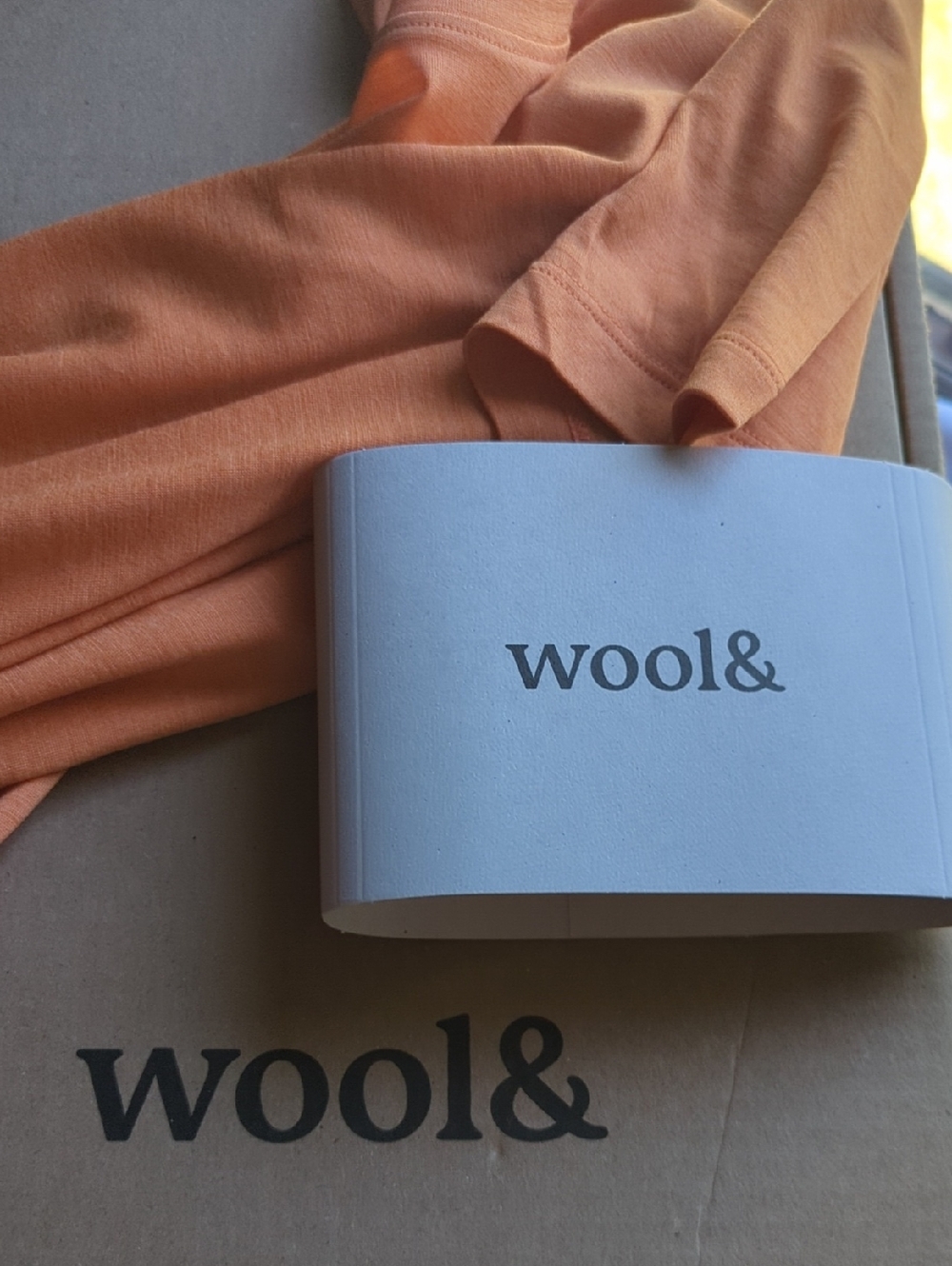 Wool& Stella Tshirt, Orange Horizon, Women's XL - Picture 4 of 4